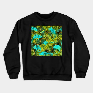 Lost in the woods - Chameleon truchet turquoise Crewneck Sweatshirt